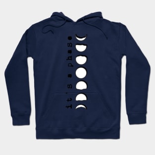 Blue Moon Phases Space Pun Hoodie